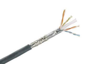 Kabel Cat5e SFTP, Solid Bare Copper Terlindung Twisted Pair Ethernet Lan Cable 1000 Ft